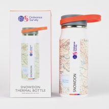 Ordnance Survey Snowdon Thermal Bottle - White, White