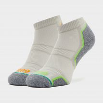 1000 Mile Men's Run Anklet Twin Pack - White, White