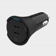 Scosche Powervolt™ Pd40 Dual-Port Usb-C® Car Charger - Black, Black