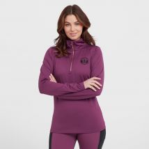 Royal Scot Womens Emily Half Zip Stretch Top Wine 1, TOP