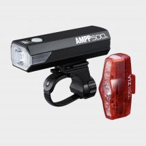 Cateye Ampp500 & Viz150 Bike Light Set - Black, Black