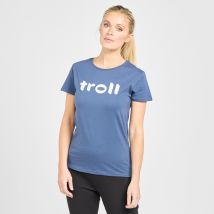 Troll Women's Back Logo T-Shirt - Blue, Blue