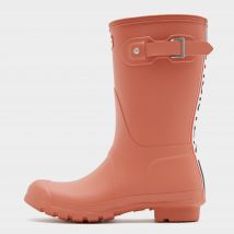 Hunter Women's Original Short Tri Colour Wellington Boots - Red Flurry, Red Flurry