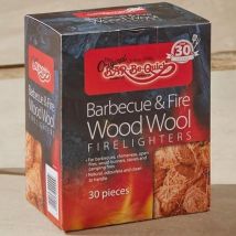 Bar Be Quick Wood Wool Firelighters - Brown, Brown