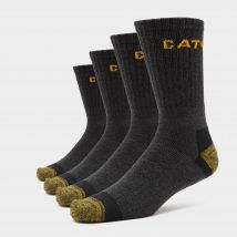 Cat Premium Work Sock Pack Of 4 - Black, Black