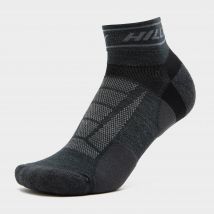 Hilly Unisex Trail Quarter Socks - Black, Black