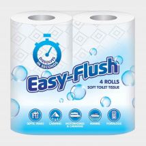 Easy Flush Bio Toilet Roll - White, White