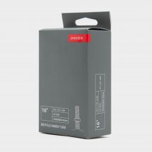 Janssen 16 X 1.75 - 2 1/4" Bike Inner Tube With Angled Schrader Valve - Grey, Grey