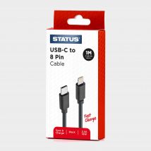 Status Usb-A To 8 Pin Cable 1M - Braided, BRAIDED