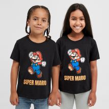 Super Mario Kids' Mario T-Shirt - Black, Black