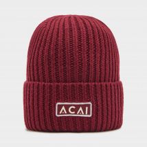 Acai Women's Merino Wool Beanie - Red, Red