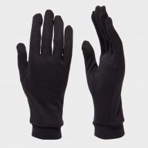 Trekmates Mens Silk Gloves, Black