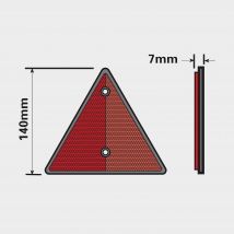 Maypole Trailer Triangle (2 Pack), Red