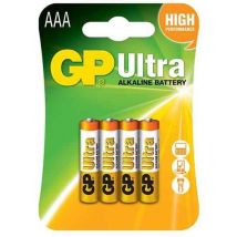 GP Batteries Ultra Alkaline AAA Batteries (4 Pack), White