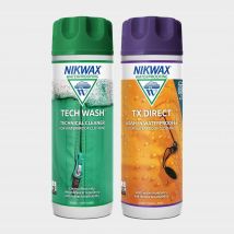 Nikwax Tech Wash and TX Direct 300ml Twin Pack, Clear