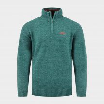 Weird Fish Men's Altwood  1/4 Zip Jumper, Blue