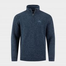 Weird Fish Men's Altwood  1/4 Zip Jumper, Blue