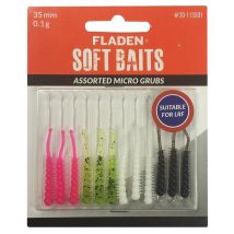 FLADEN Fladen Soft Baits Assorted Micro Grubs 35mm 0.1g, Multi Coloured