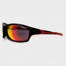 Sinner Eaton Sunglasses (Shiny Black / Red Revo), Black