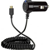 Scosche StrikeDrive Reversible Micro USB Car Charger, Black