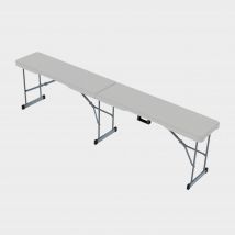 Home vida 6ft Folding Bench, Set of 2, White