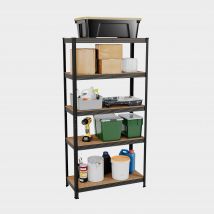 Home vida 5 Tier Boltless Garage Shelf, Black