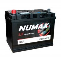 NUMAX LV22MF 12V 75Ah Sealed Leisure Battery, Black