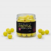 Sticky Baits Hi-Attract Pop Ups in Pineapple and Nbutyric, 16mm, Yellow