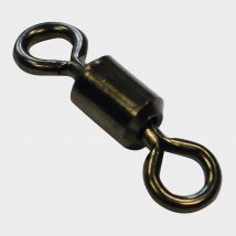 SAKUMA Round Eye Rolling Swivel (Size 1/0), Black