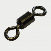 SAKUMA Round Eye Rolling Swivels (Size 2), Black