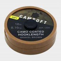 THINKING ANGLER Camsoft Hooklength Camo Gravel Brown 18lb, Brown