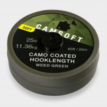 THINKING ANGLER Camsoft Hooklength Camo Weed Green 25lb, Green