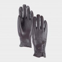 Aubrion Leather Riding Gloves, Brown