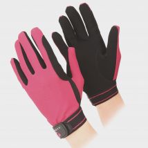 Aubrion Mesh Riding Gloves, Pink