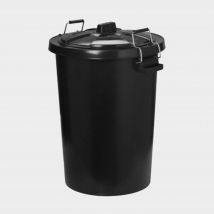 ProStable Dustbin with Locking Lid, Black