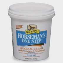 Absorbine Horseman's One Step Original Cream Leather Clean & Conditioner, White