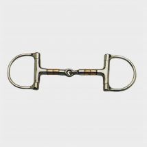 Korsteel D-Ring Copper Roller Snaffle, Multi Coloured
