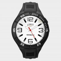 Limit Men's Black Rubber Strap, Black
