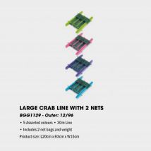 Wilton Bradley Yello Large Crab Line, Multi Coloured