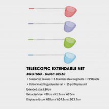 Wilton Bradley Yello Telescopic Extendable Net, Multi Coloured