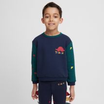 TIKABOO Kids' Dino Sweatshirt, Multi Coloured