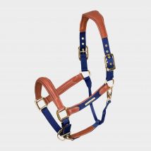 Velociti Velociti Lusso Padded Leather Headcollar, Blue