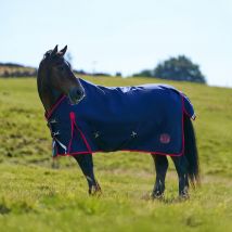 Royal Scot Original 50g Lightweight Standard Neck Turnout Rug Navy/Red, Navy