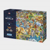Gibsons Wonderful World 1000 Piece Jigsaw Puzzle, Multi Coloured