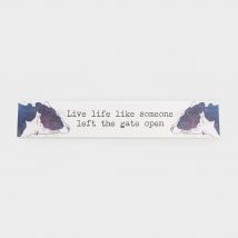 Platinum Left The Gate Open Momento Block, Multi Coloured