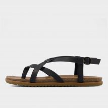 Blowfish malibu Women's Macarah B Strappy Buckle Sandals, Black