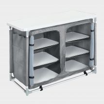 Breeins Foldable Camping Kitchen Storage Cabinet with Tabletop, Grey