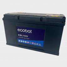 Ecobat 100Ah Lithium Multi Purpose Battery, Black