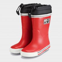 Spotty otter Kids' Forest Leader Fleece Lined Wellies, Red