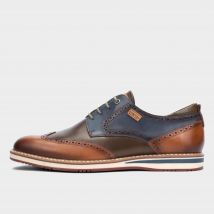Pikolinos Men's Avila Classic Brogue Leather Fashion Lace-up Oxford Shoes, Brown